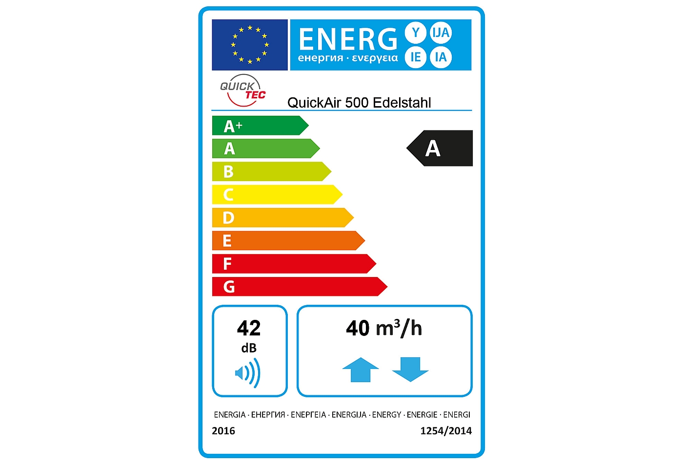 QuickAir Wohnraumlüftung 500