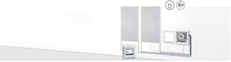 Infrarot-Heizfolie 36 V für Boden, Wand & Decke | QuickTec